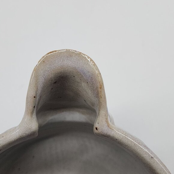 Vintage Hull Handmade Ceramic Creamer or Gravy Boat With Floral Design - Picture 8 of 8